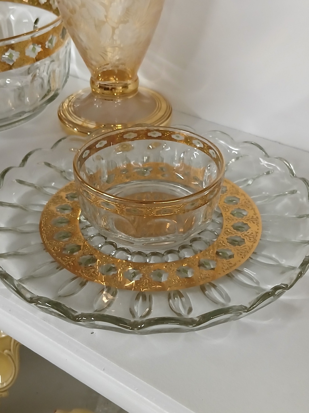 Vintage PERFECT Gorgeous tray With Dip/Condiment Bowl